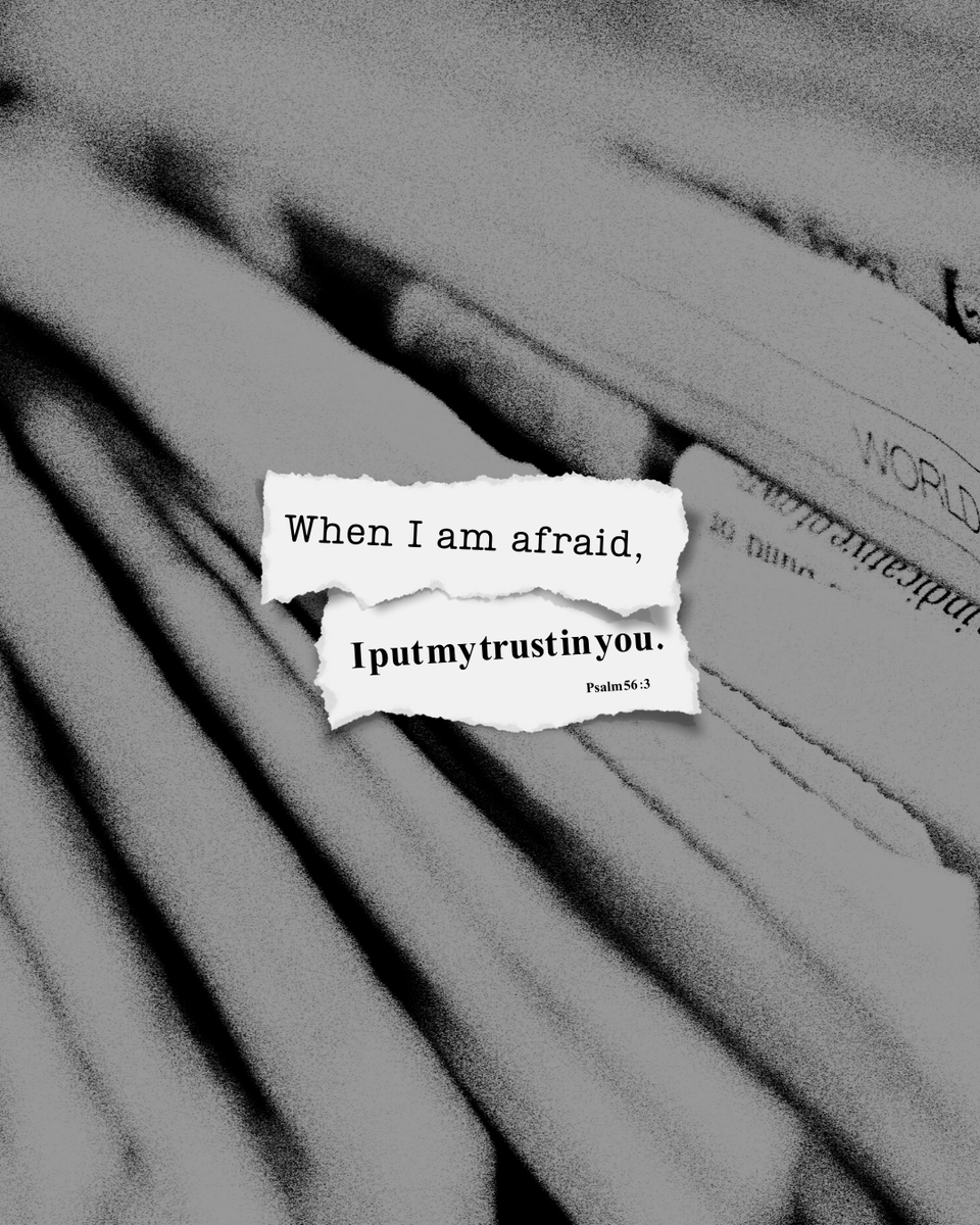 stjcypress's tweet photo. When I am afraid, I put my trust in you.
Psalm 56:3 https://t.co/Z9MAyYwrCd