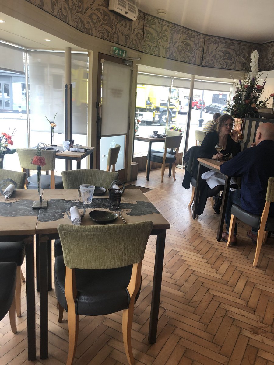 Our tables are well spaced apart, maintaining our same high standard cleaning 🧹🧼 🧻 we have 4 people out of 14 who have come for lunch today. #supportyourlocal