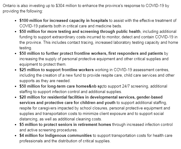 CBCAlerts's tweet photo. Excerpts from the Ontario government news release on the declaration of a provincial state of emergency over the novel coronavirus outbreak: https://t.co/kLWmb2DdPB