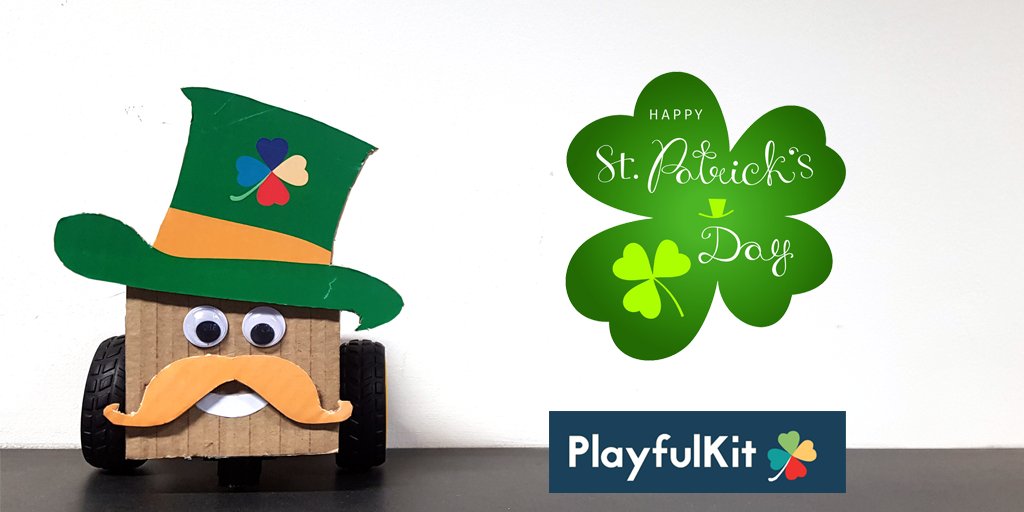🤖Prêt.e.s à personnaliser vos robots ? 
☘️A l'occasion de la St Patrick, peignez-les en vert, la couleur officielle de l'Irlande ! 
Envoyez-nous vos photos de vos plus beaux robots ! 

Et bonne fête nationale à nos amis irlandais 🎉☘️

#PlayfulKit #Robot #StPatrick #17mars 💚
