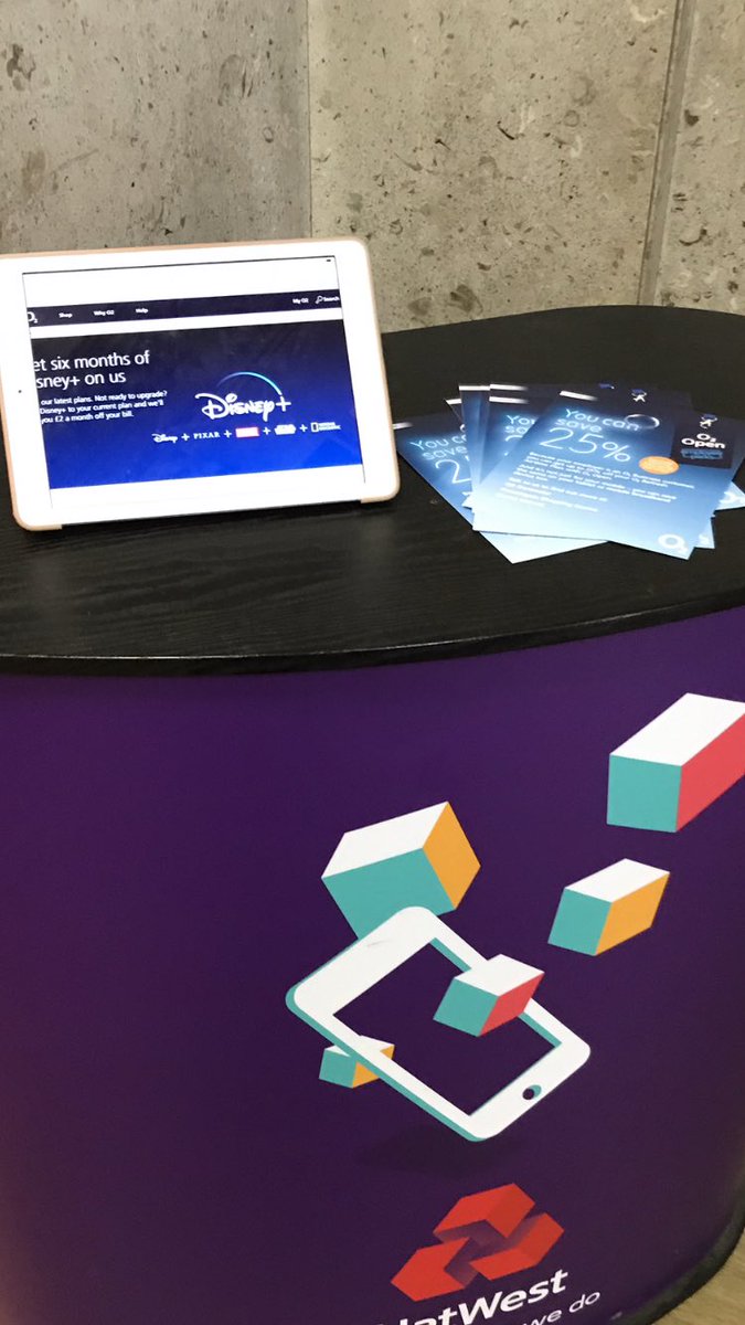 GuruDaveO2's tweet image. Today I attended at NatWest to talk about all things @O2 and #O2Extras related including @disneyplus and discussing the #O2Open offers that we have to offer!
