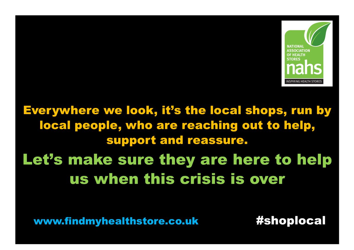Lets make sure we support our local independent retailers and High Street.   They are the one's who care about their local community, who give back to their local community and who support their local community.   #shoplocal #Corvid19uk #coronavirusuk <a href="/amazon/">Amazon</a> <a href="/eBay/">eBay</a> <a href="/biraofficial/">Bira</a>