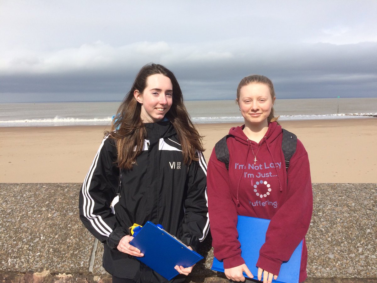 RyeGeography's tweet photo. The sun has come out! About to look at coastal management on Minehead beach #ilovemyjob #geographyteacher https://t.co/3y9nf0ttfn