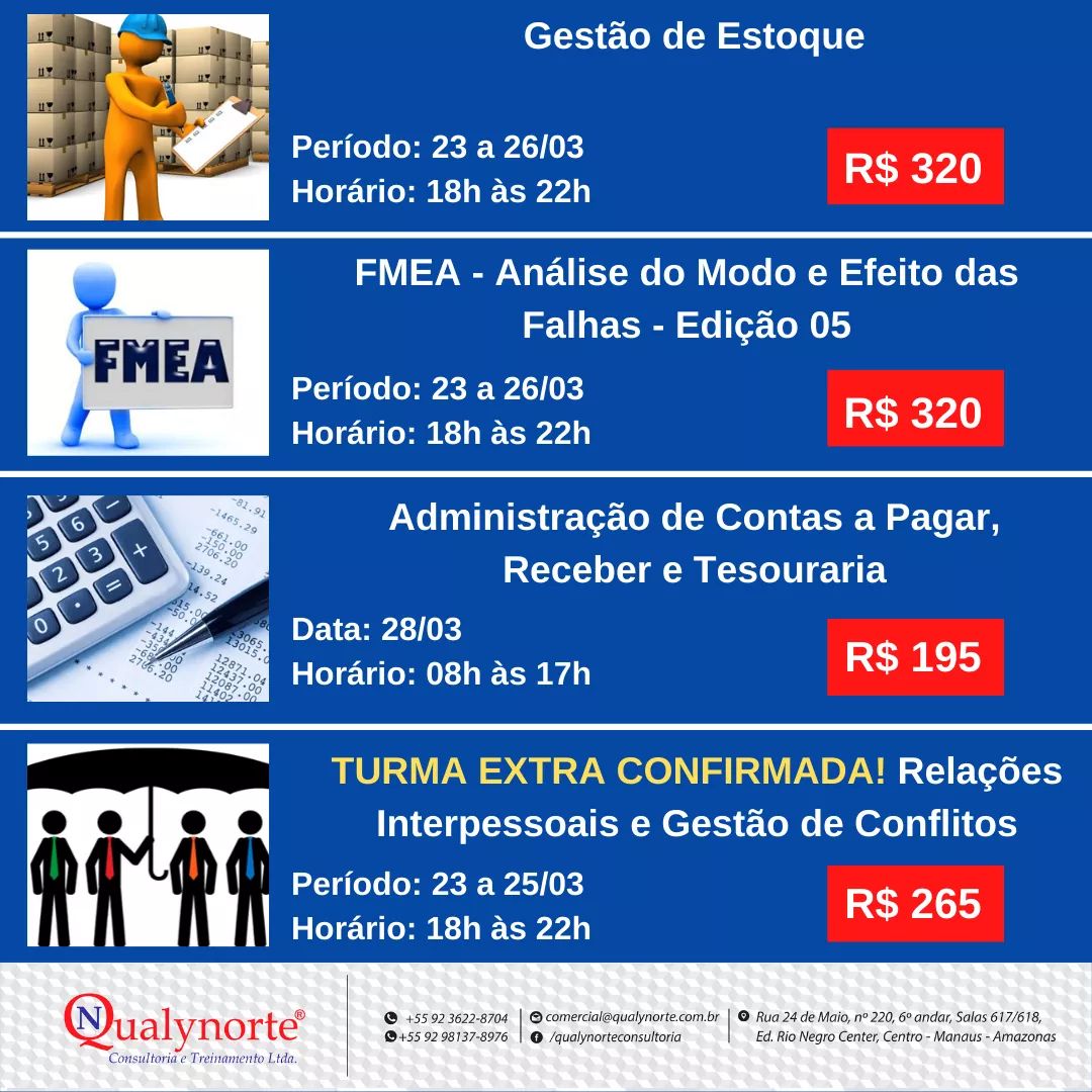 Qualynorte's tweet photo. Aproveite!
Faça já sua inscrição!
Garanta sua vaga!
.
.
.
.
#TurmaConfirmada #TurmaExtra #RelaçõesInterpessoais #GestãodeConflitos #FMEA #ContasaPagar #ContasaReceber #Tesouraria #Estoque #Cursos #Treinamentos #Qualynorte #InscriçõesAbertas #RecursosHumanos https://t.co/T9sQwNyj4z