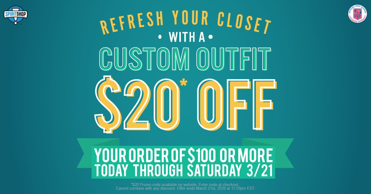 SpiritShop's tweet photo. Save $20 on Your Purchase of $100 or More 
https://t.co/V9jKvhj78O https://t.co/jQsptq7DXt