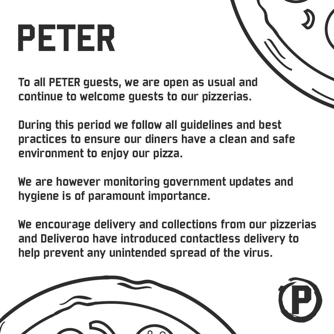 ✏️ A message from PETER 🍕