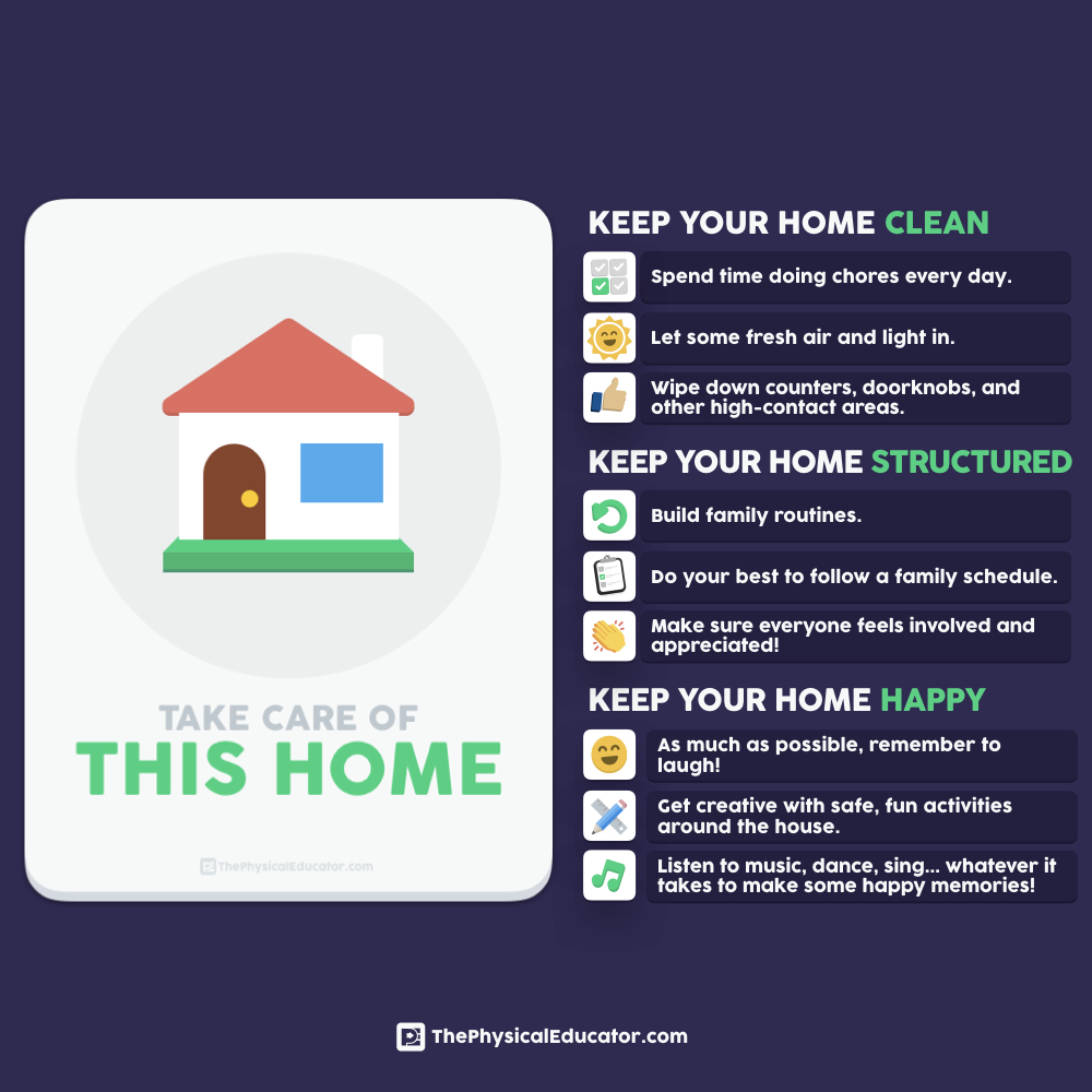 Your home is now your classroom. Making it a safe &amp; positive place for learning will help you get the most out of this moment.

3️⃣ Focus Areas:
😄 Take care of yourself
❤️ Take care of each other
🏠 Take care of this home

Can you unpack these further with your family? #HPEatHome