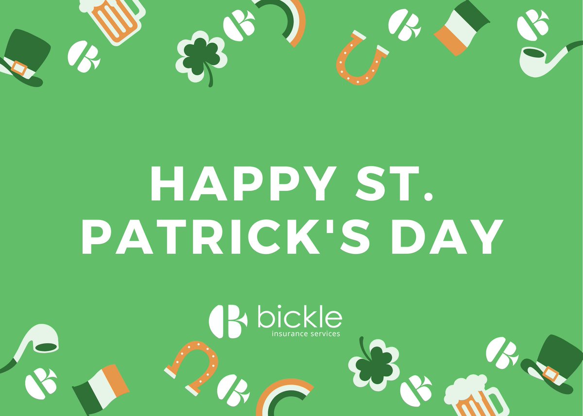 BickleInsurance's tweet image. Happy St. Patrick's Day! 

Do you have your green on?

#bickleinsurance #doyouhaveyourgreenon #stpattysday #kindofabicdeal #insurance