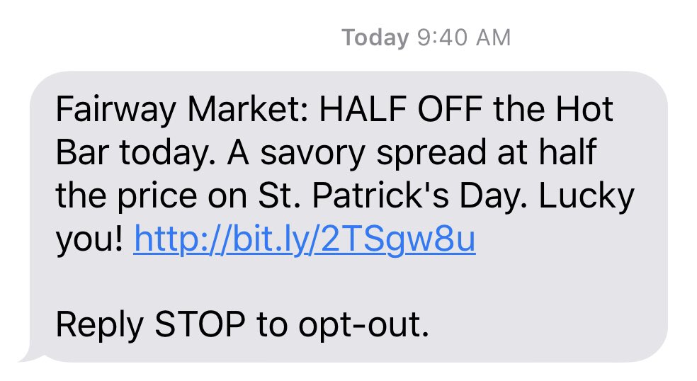 MaxGlazer's tweet photo. Hi, @FairwayMarket. This is probably not the best time to be promoting HALF OFF Hot Bar, or even serving hot bar food at all... 🦠 https://t.co/2eEk62um95