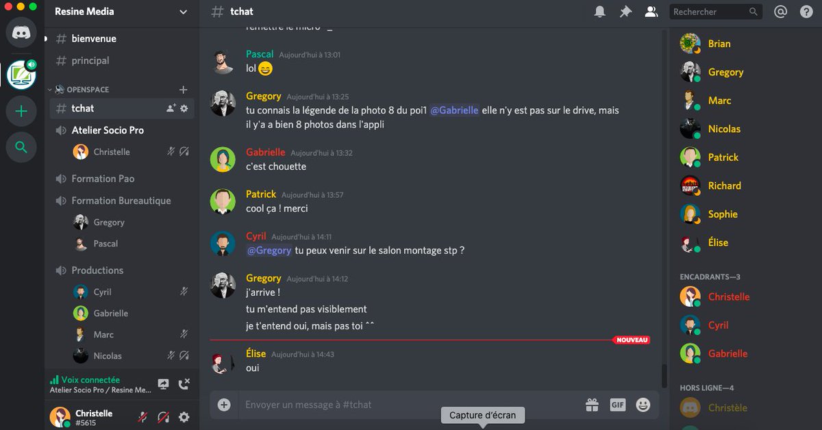 Toute l'équipe de l'ACI RESINE Média est en télétravail depuis ce matin. On s'implique, on s'entraide, un grand Merci à vous tou.tes.s pour votre réactivité et votre soutien ! 
#ESS #SIAE #IAE #Discord #mednum