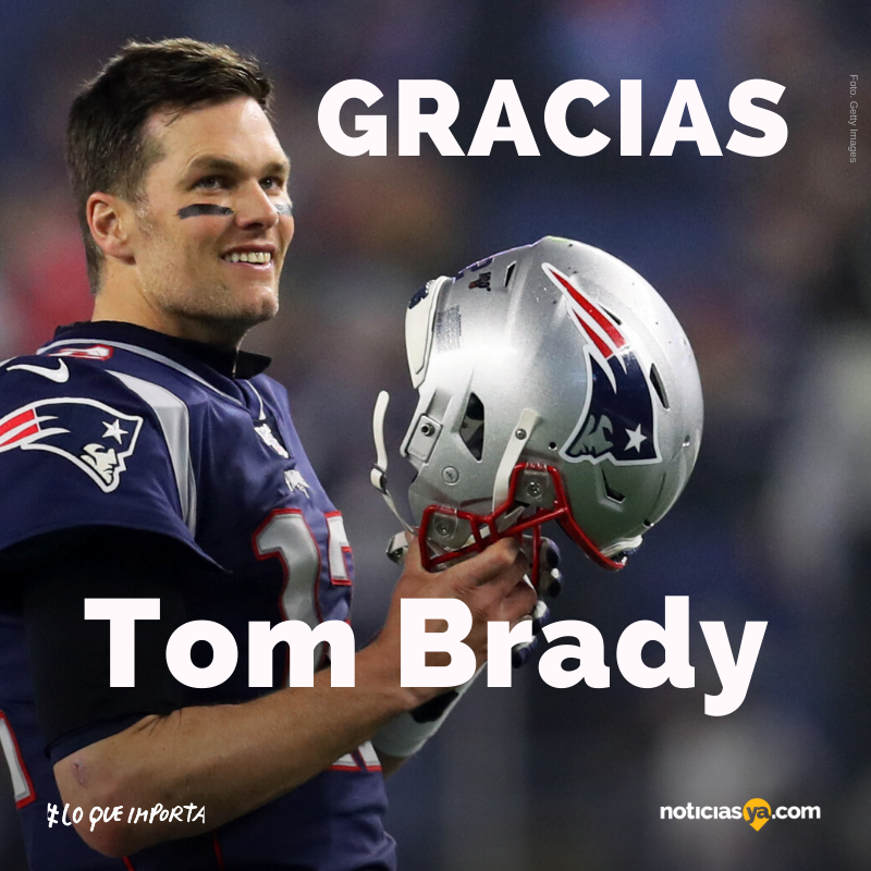 NotiYaBoston's tweet photo. ¡Hasta siempre y gracias totales! Tom Brady anuncia que deja a los New England Patriots.💙 https://t.co/E7jn6uWpTU