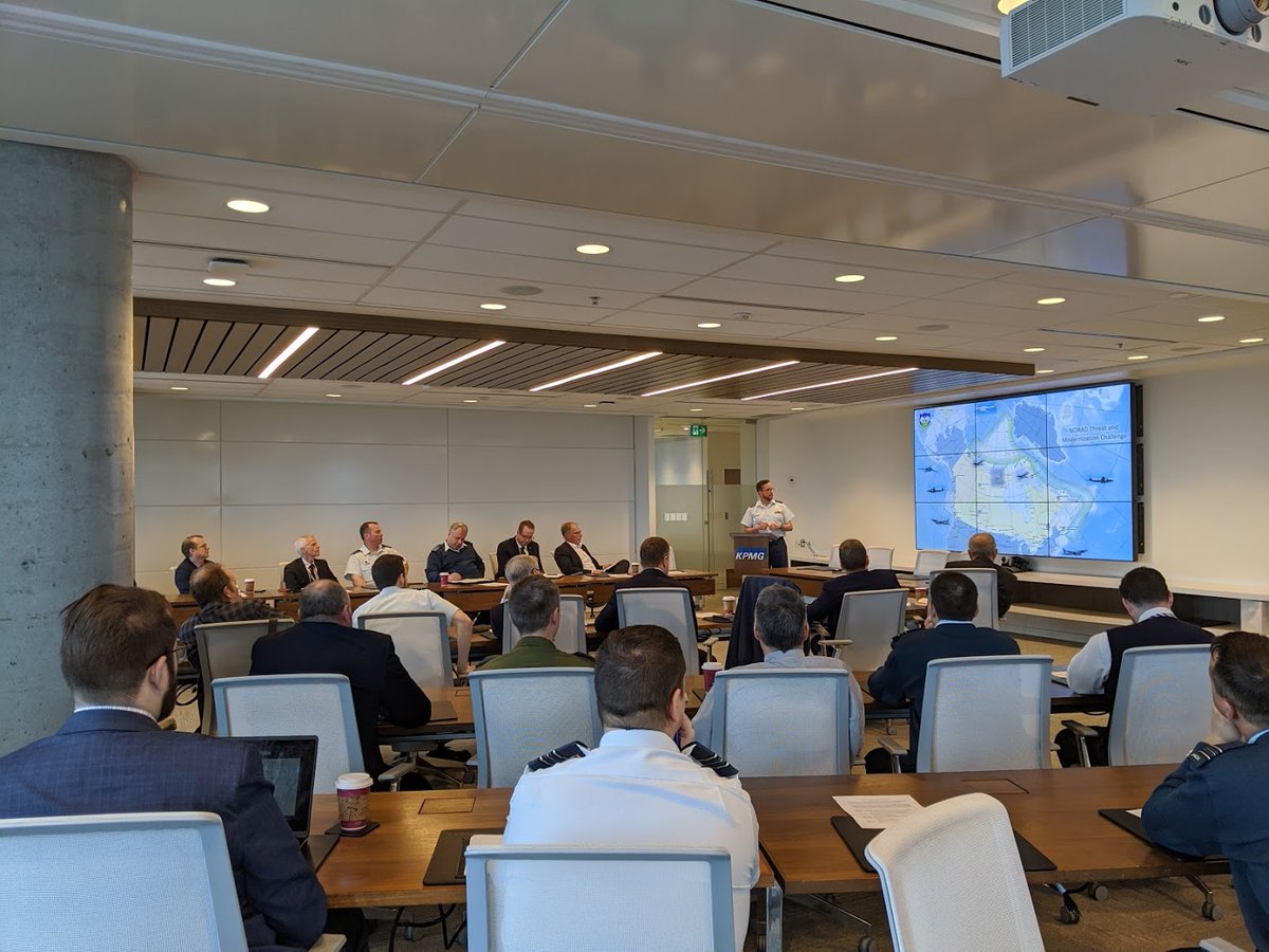 CDAInstitute's tweet image. #NewProgramming: Brainstorm sessions such as this one last week on North American defence &amp;amp; Canada&apos;s future ISR needs, are a new approach the @CDAInstitute will be pursuing henceforth. We&apos;ll follow them up with a preliminary report &amp;amp; white papers when appropriate. #PolicyImpact