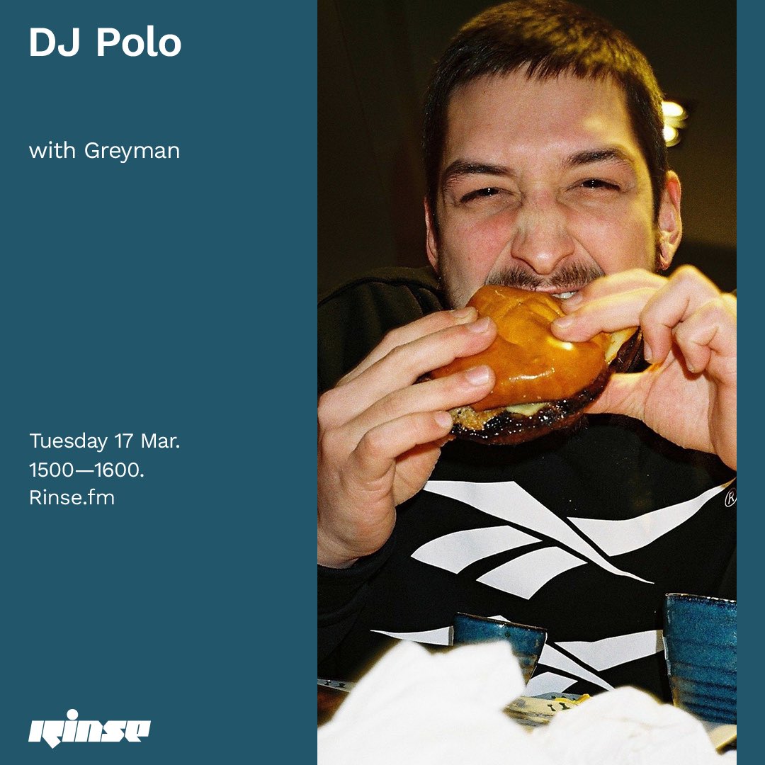 Back on <a href="/RinseFM/">Rinse FM</a> today with certified funky legend <a href="/GreymanOfficial/">GreymanOfficial</a> !

Expect nothing but flames from the guest mix &amp; plenty of new bits that have landed in my inbox over the last month. 

Lock in at 3pm via 👉🏼 rinse.fm/player | 106.8FM | rinse.fm/app | DAB