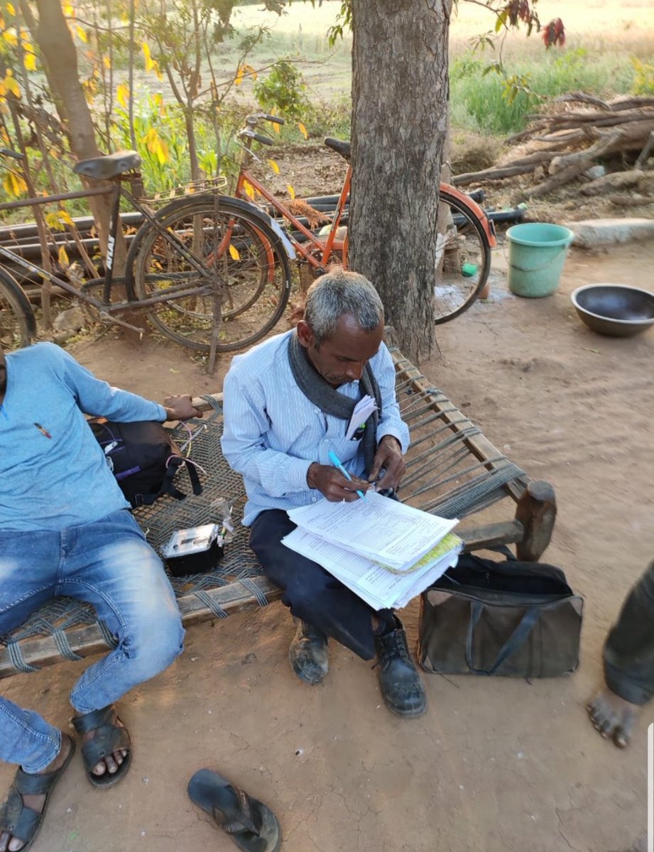 Electricity is being provided to houses in Bhiloda and Meghraj Tribal block of Aravali District as a part of Adijati Jan vikas campaign..