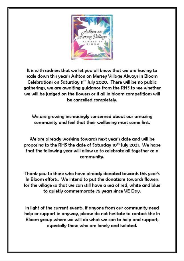 Ashton On Mersey Village Always in Bloom tweet media