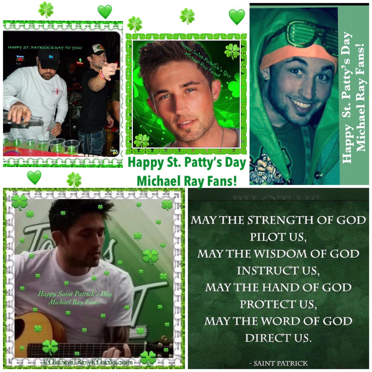 🍀Happy St. Patty’s Day🍀 <a href="/Michaelraymusic/">Michael Ray</a> <a href="/MichaelRayFans/">Michael Ray Fans</a> 💚
