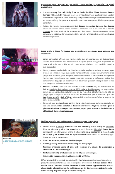 game_levelup's tweet photo. ¿Quieres mejorar tu formación o tu perfil como #gamedev durante la #cuarentena #covid19?
Hemos compartido una serie de recursos gratuitos, #tutoriales, #cursosonline, #masterclases, #charlas sobre #formación en #videojuegos que ya podéis disfrutar
ENJOY > https://t.co/dJPSvzvfms https://t.co/LMRkMzRqy6