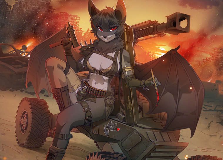_melloque's tweet image. Commission preview! 🔥 BatSAE on FurAffinity.