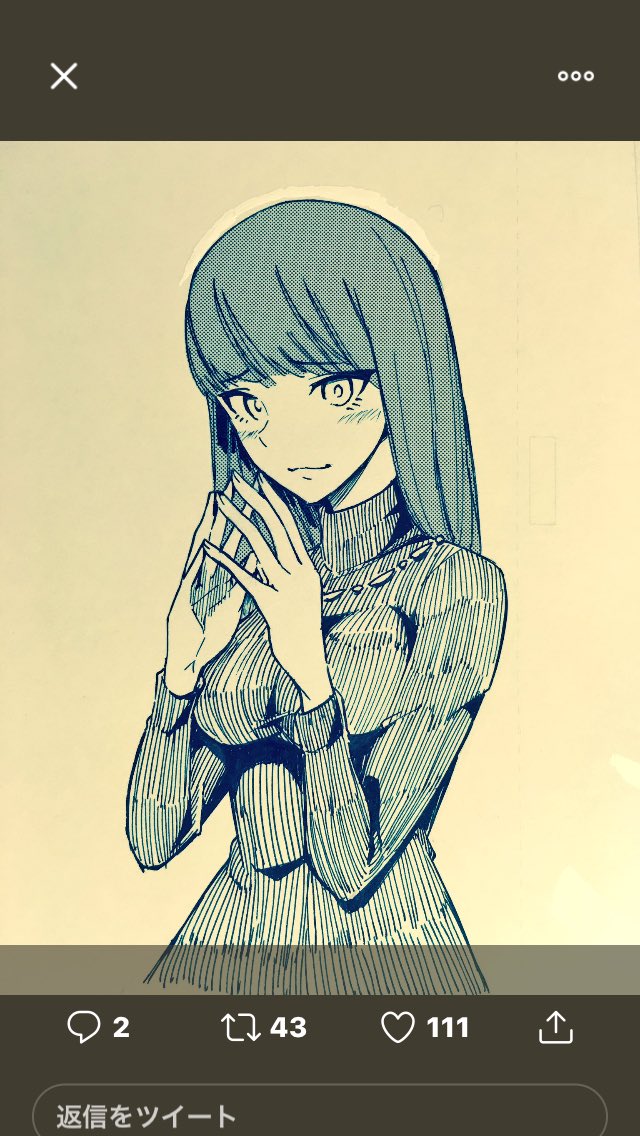 ちなみに一枚絵でいいねが100越えてるのが吸死関連ばかりで「そういうとこやぞ!」とセルフツッコミ。 