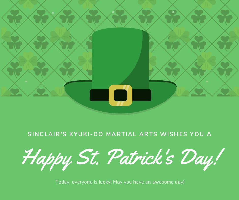 SinclairsKMA's tweet photo. Happy St. Patrick's Day! 🍀 

We hope you have an awesome day! https://t.co/KmotbGiAOA