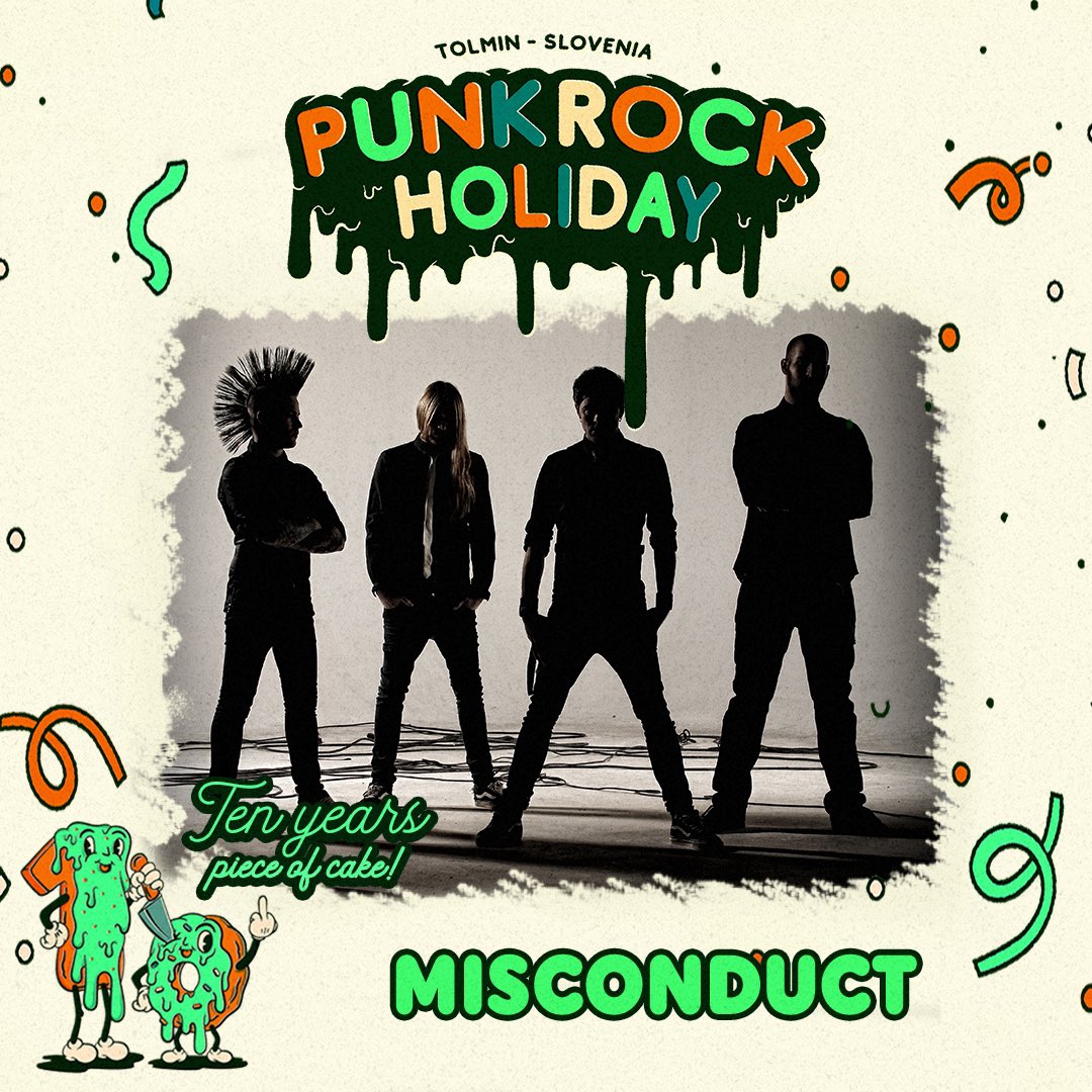 PUNK ROCK HOLIDAY (@punkrockholiday) on Twitter photo Gonna bake some cakes this year :) PRH 10, Bad Religion 40, Mad Caddies and Misconduct 25... who else? Oh, yeah, <a href="/misconductswe/">MISCONDUCT</a> is confirmed too 😃 Gonna bake some cakes this year :) PRH 10, Bad Religion 40, Mad Caddies and Misconduct 25... who else? Oh, yeah, <a href="/misconductswe/">MISCONDUCT</a> is confirmed too 😃