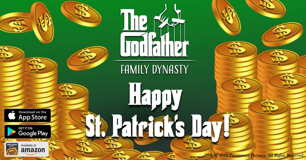 godfathermobile's tweet photo. May you find lots of gold at the end of your rainbow this St. Patrick's Day!

Use gift code "CLOVER20". Available for a limited time! 🍀 https://t.co/QsMTw9OMD7