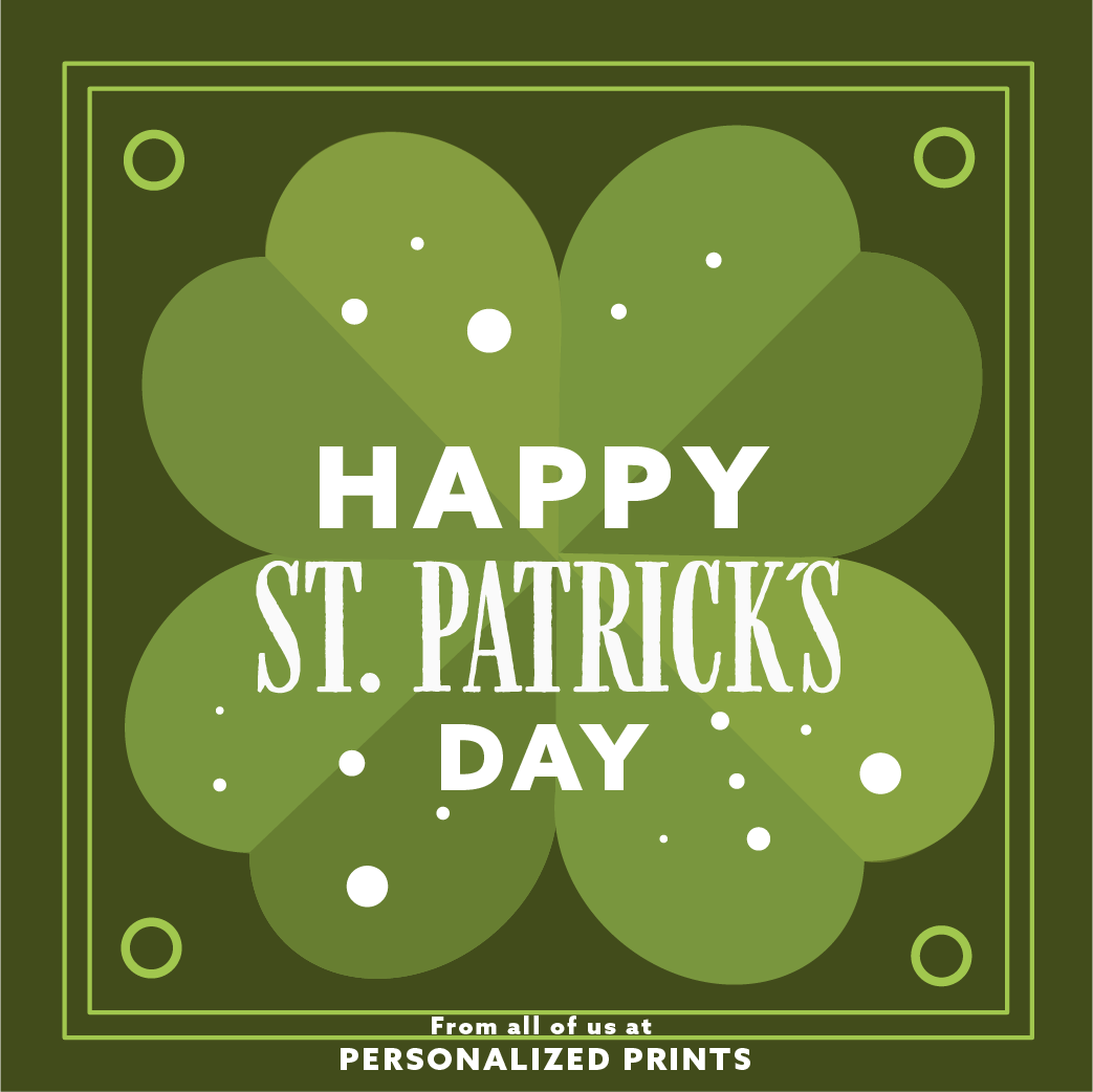 PersonalizedPr3's tweet photo. Happy St. Patrick's Day from all of us at Personalized Prints!🍀"May your troubles be less. And your blessings be more. And nothing but happiness come through your door." -Irish blessing https://t.co/I1pKWPtwSo