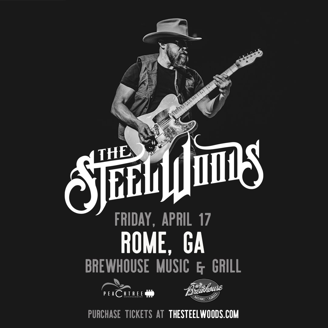 ROME, GA - The <a href="/thesteelwoods/">The Steel Woods</a> show is ONE MONTH AWAY... You will not want to miss out on this show at are on sale for the show <a href="/BrewhouseRome/">BrewhouseRome</a> on April 17th. 

Buy your tickets while you still can > bit.ly/SWRome2020