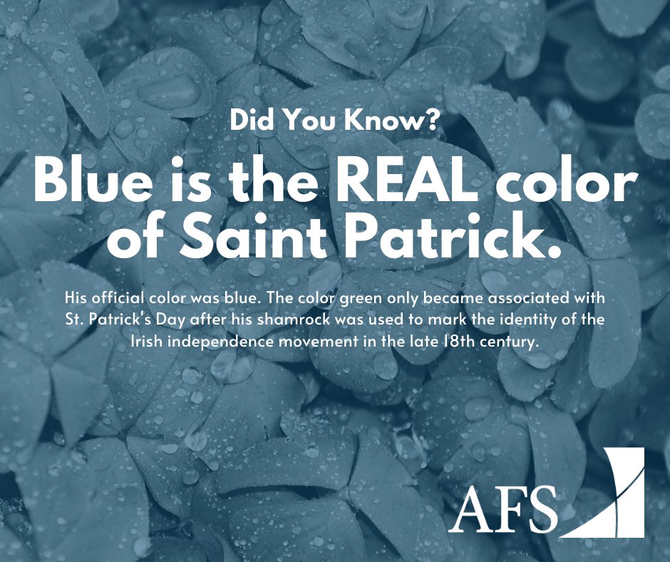AFS_Shipping's tweet image. Here's a bit of fun trivia to brighten up your timelines. Wishing everyone a safe (and healthy) St. Patrick's Day! #StPatricksDay