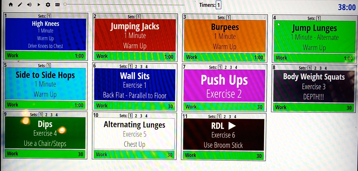 WTHSMinutemen's tweet image. Utilizing @RackPerformance during the Pandemic. Today’s workout is Tabata style. 30 seconds on with 15 second rest in between each set. No equipment needed. Good mix of lower body and upper body. Feel free to share and use!