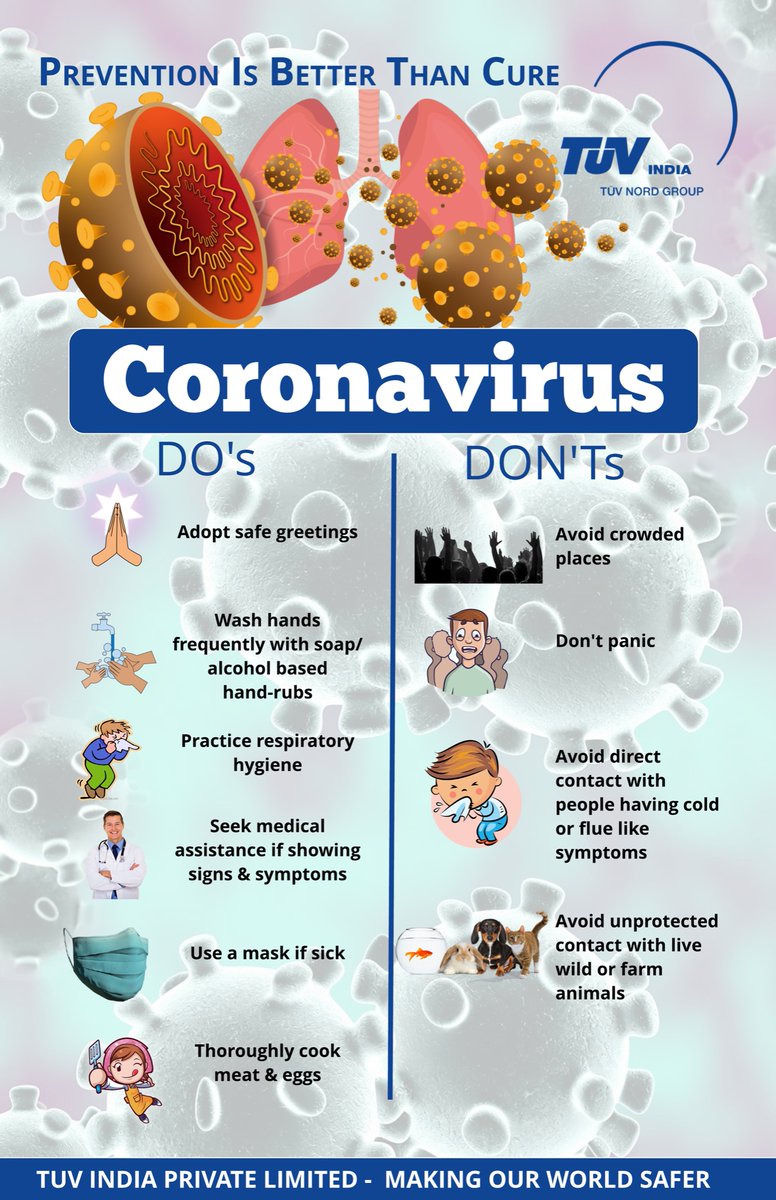 Prevention is Better Than Cure...
Stay Safe, Stay Healthy !!
 #prevention  #covid_19 #coronavirusus #preventivemeasures #basichygiene #stayhealthy #StaySafeStayHome