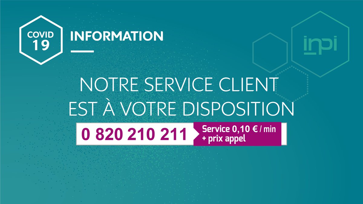 INPIFrance's tweet photo. Voici nos mesures prises face au #COVID19 ⤵

La plupart de nos agents ont été placés en télétravail, afin de poursuivre l’examen et la délivrance des titres de propriété industrielle et la diffusion du RNCS en toute sécurité.

Plus d'infos: https://t.co/s9UKw4hOYq https://t.co/wmAPmDnMBx
