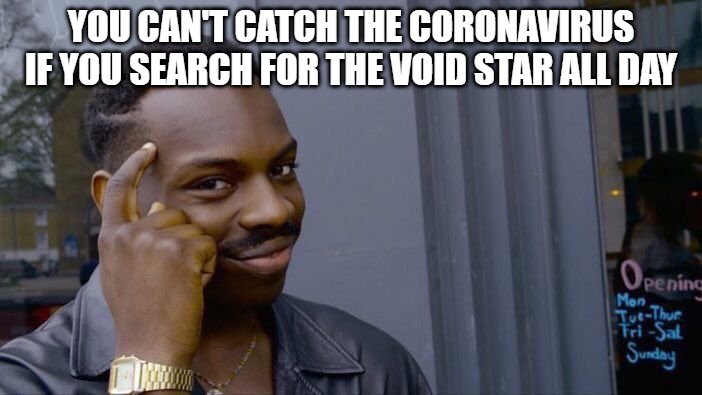 DudesVoid's tweet photo. Maybe Ascension is not making it spawn for me because they're afraid I might go outside and catch the corona virus once I find it. https://t.co/I7GlFrqQoU