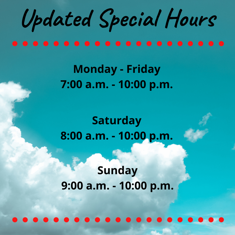 WMUBernhard's tweet image. Good morning Broncos!

Check out our updated special hours for COVID-19 precautions.

Subway, Burger Bros, and Biggby are also now closed until further notice. For more information visit wmich.edu/studentcenter.

#WMUStudentCenter