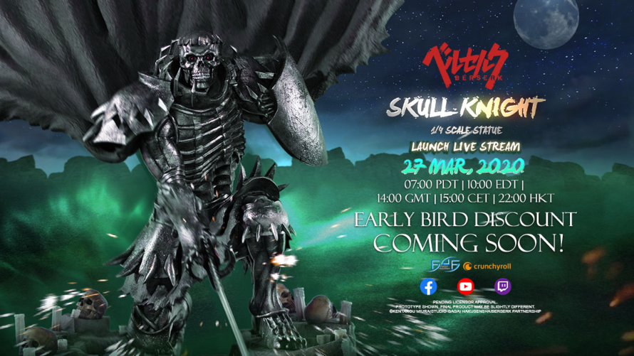 MechanicalJapan's tweet photo. La compañía First 4 Figures anuncia que el próximo 27 de marzo de 2020 abrirá las reservas de la figura a escala 1/4 de Skull Knight de Berserk.
#Berserk #SkullKnight #First4Figure https://t.co/V3x5aHK2VK
