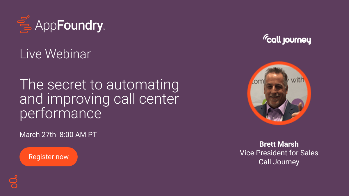 EJLLOVERA1's tweet photo. Have you registered to our live webinar this month? 
Now is the time to automate and improve your call center's performance. Learn from @Genesys #Cloud partner, @CallJourney.  Join us on March 27 at 8AM PST. Register here. https://t.co/P6cDf6s7P2 https://t.co/8M88Kw6FhF