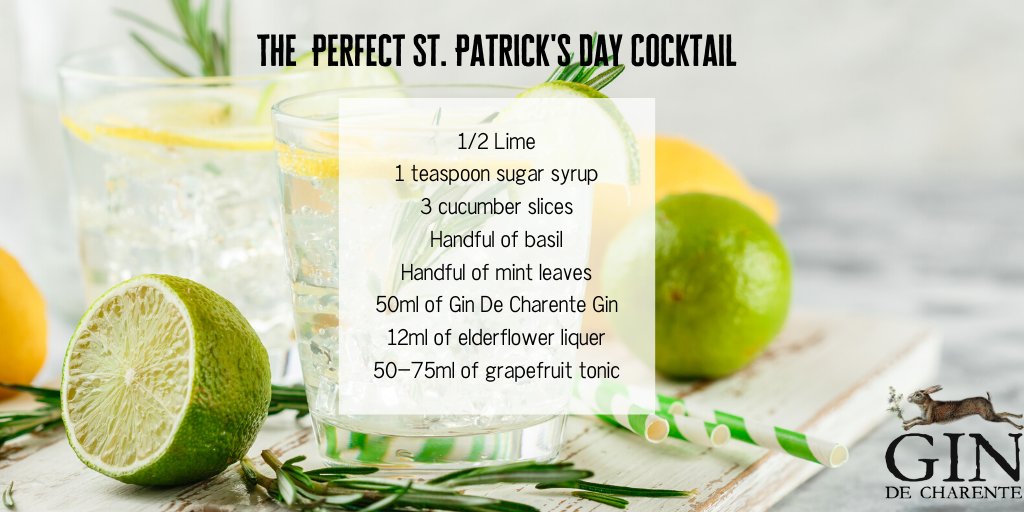 gindecharenteuk's tweet photo. What better way to celebrate St. Patrick's Day than with a gin cocktail 🍹

#gin  #instadrinks #mixologist #tonic ##GINtastic #DryGINuary #TuesdayTreat #TuesdayTipple #ArtisanalGin #StPatricksDay #GinWithATTITUDE #Cocktail https://t.co/x7QOFJ9pJ3