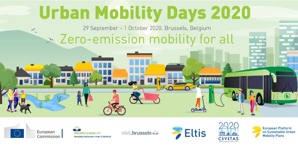 🚨 Save the date - the Urban Mobility Days are coming ❗️ Be in Brussels  🇧🇪 from 29 September to 1 October 2020 to join the event that will place #urbanmobility and #sustainable #transport in the limelight like never before. More details 👉: bit.ly/3aYL7GY.