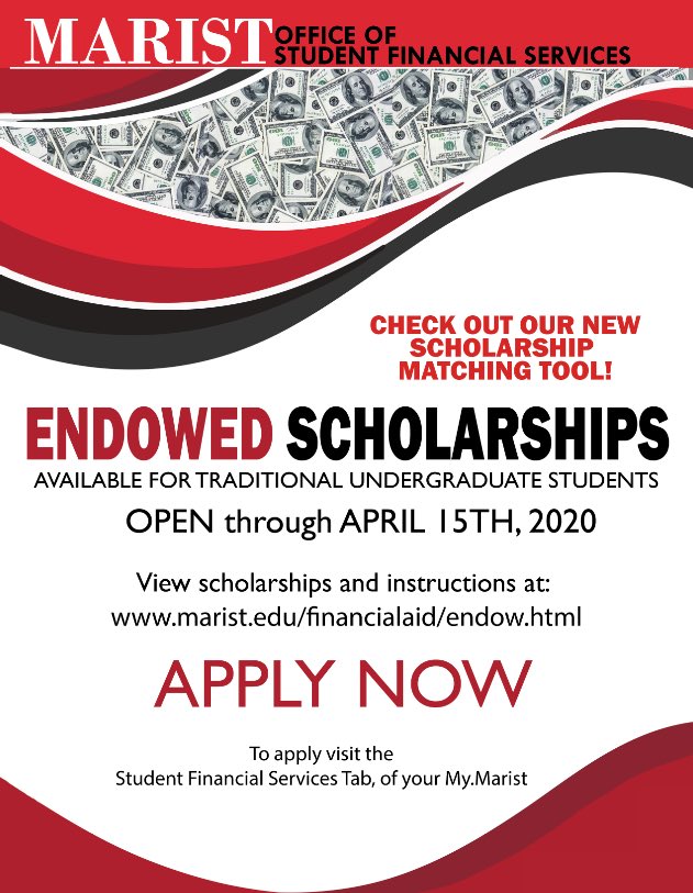 MaristSFS's tweet photo. We’ve been busy creating a new and improved Endowed Scholarship platform and we are excited to finally introduce it to you! Check it out!! #endowedscholarships #financialaid #online #matchingtool https://t.co/hLr70UZYBx