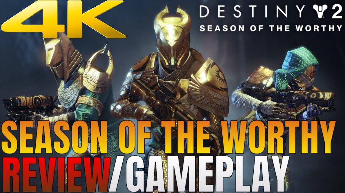 Season of the Worthy Review! m.youtube.com/watch?v=GjBp0w… #Destiny #seasonofworthy #gaming #QuarantineLife #stayhomechallenge #workingfromhome #TuesdayMorning #twitchtv #gaming