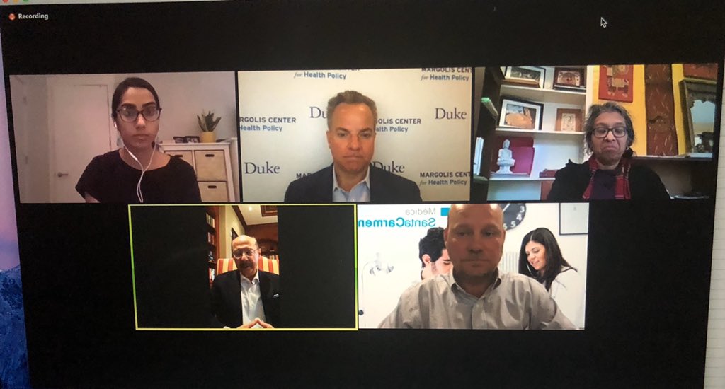 EuniceMutindi's tweet photo. Innovating primary care for value panel discussing how to sustain value based care in primary healthcare @dukemargolis @possiblehealth @CIIimpact @medicaEC @wish_India #VBC #primarycare #IiHforum20 https://t.co/q4CiHw0T4x