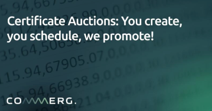 Good news for TRANSPARENCY in renewable energy markets!

Companies can now create their own auction to by or sell Guarantees of Origin. We promote it, and the market settles the best price.