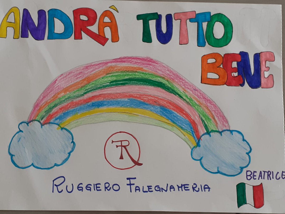 Contest "Andrà tutto bene… visto dai figli degli Artigiani"!
cuneo.confartigianato.it/andra-tutto-be…
Ecco il disegno di Beatrice, figlia di Daniele Ruggiero della Falegnameria Ruggiero di Caramagna Piemonte

#andràtuttobene #valoreartigiano #confartigianato