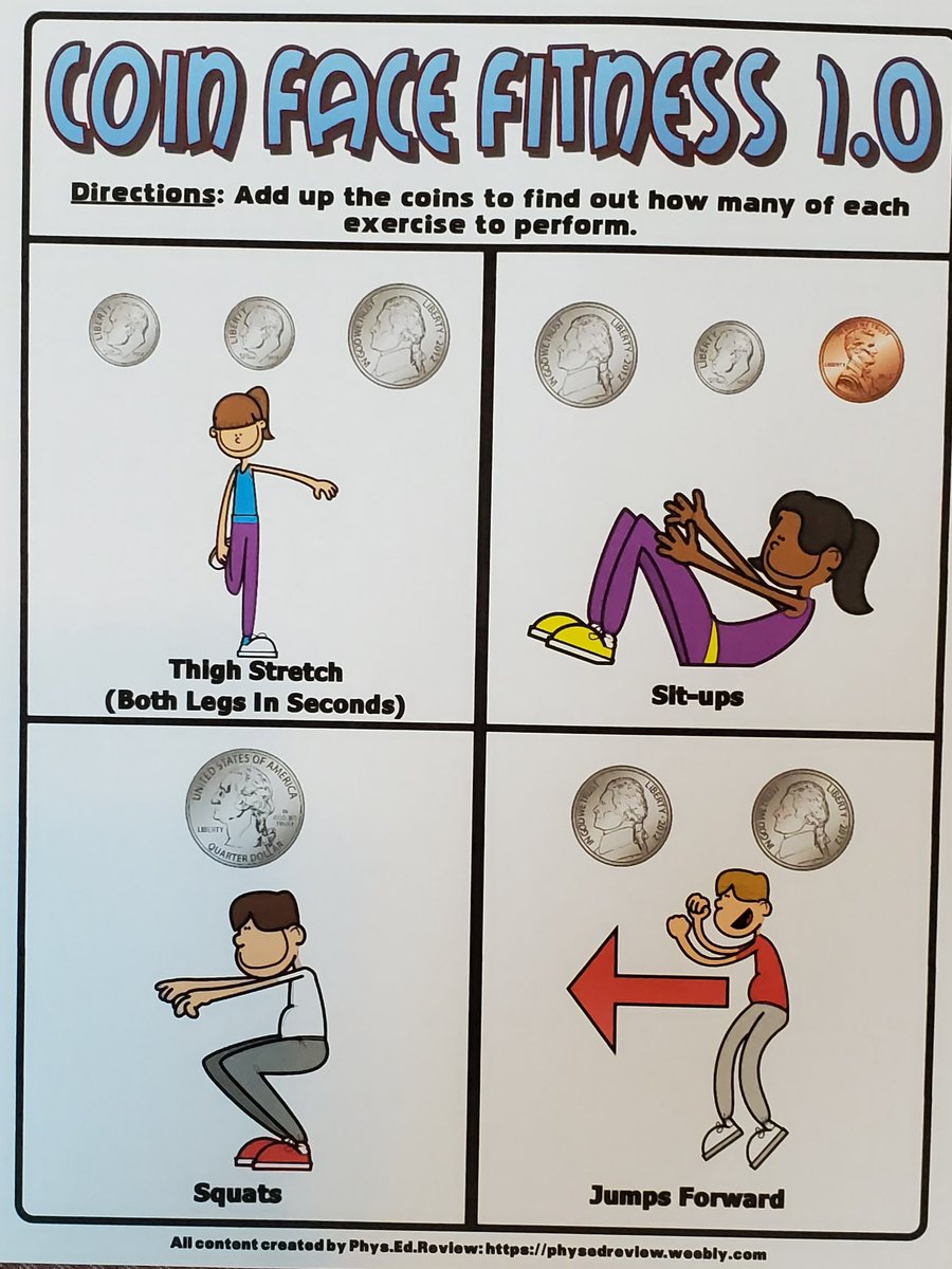 P.E. at Home! Hey students (and mom & dad)!  Here are a few ideas to get moving today. I recommend working with a sibling or family member to find the answers and then complete the movement together!! 👊 @XeniaTecumseh @XeniaSchools