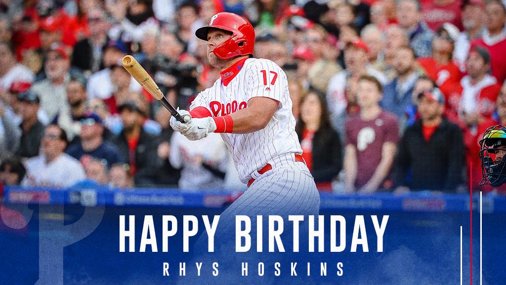 Happy birthday to <a href="/rhyshoskins/">Rhys Hoskins</a>! 🎁🎈🎂

Enjoy your day, Big Fella.
