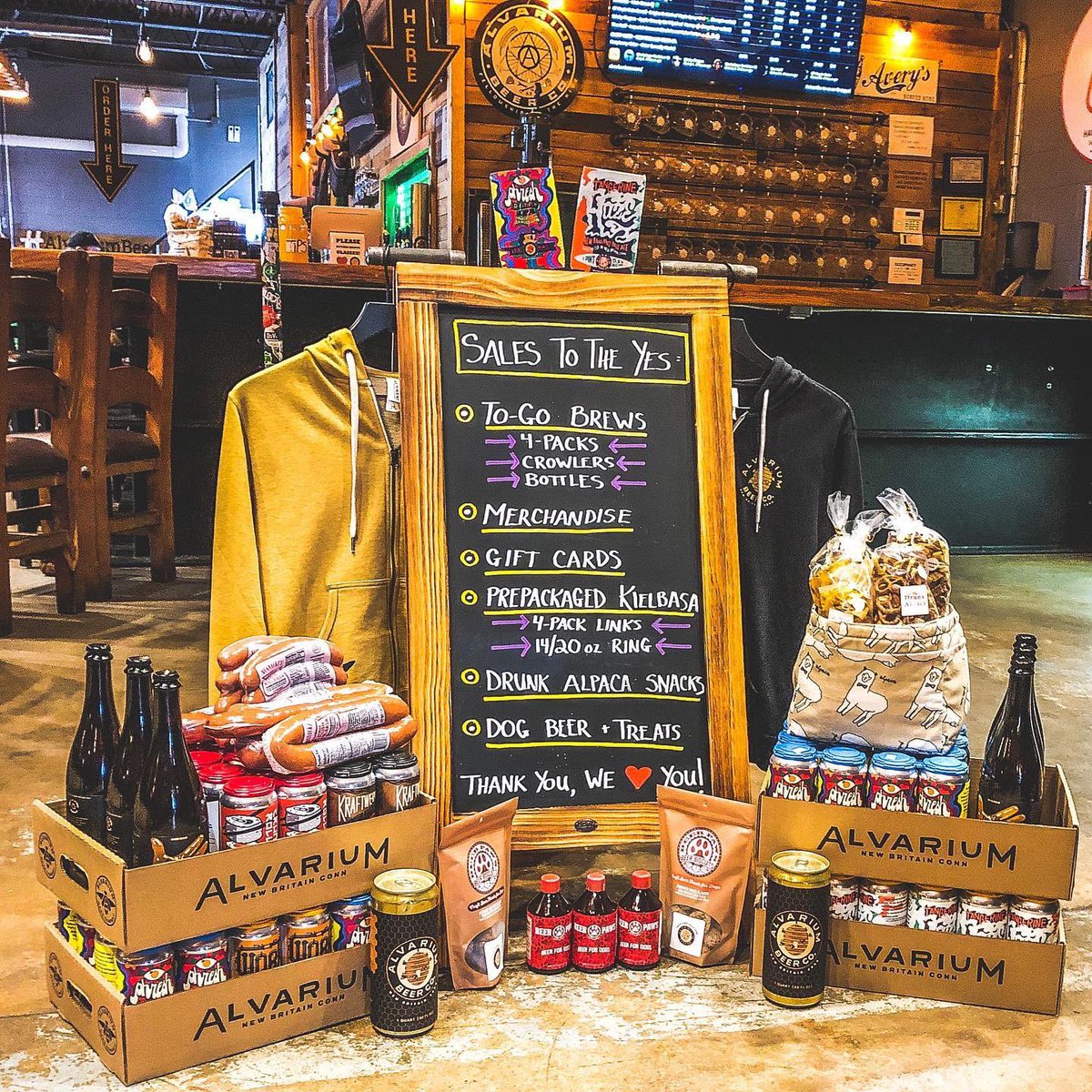 OUR NEW TO-GO HOURS:

Mon-Sat: Noon-8pm
Sun: Noon-6pm

Please check FB and IG for daily updates. Cheers and stay safe.