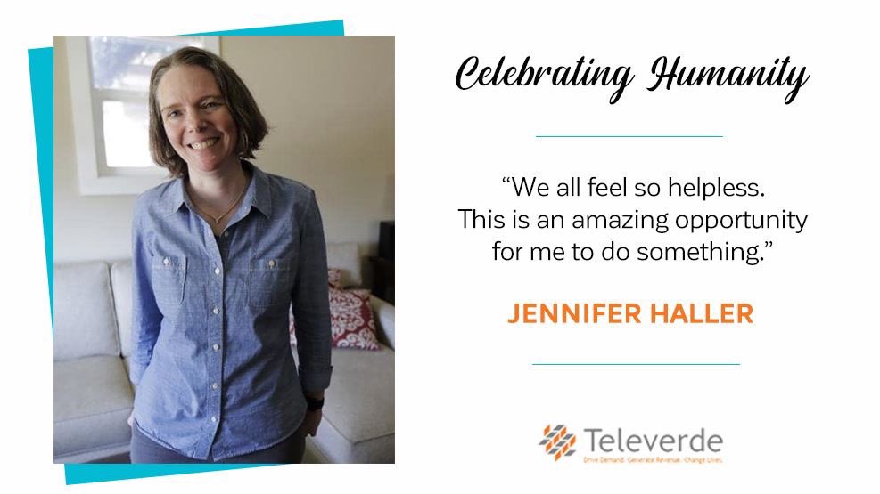 Televerde's tweet photo. Now more than ever, we need to highlight the beauty of humanity &amp; how people from all walks of life are doing their part to benefit the greater good. Meet #JenniferHaller, the 1st volunteer to test a possible COVID-19 vaccine this week. #CelebrateHumanity https://t.co/azFpTpMuvM https://t.co/fdkFO0wovM