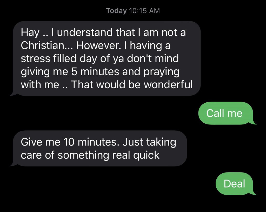 broianbrown's tweet photo. Never underestimate the power of witnessing publicly and making yourself available to the lost in your city. Gave my number to this person and was able to pray with them this AM via phone call. Having a Pastoral βmystiqueβ wonβt save anyone... #JesusIsWorking #BeAvailable https://t.co/kgU3GpLtXr