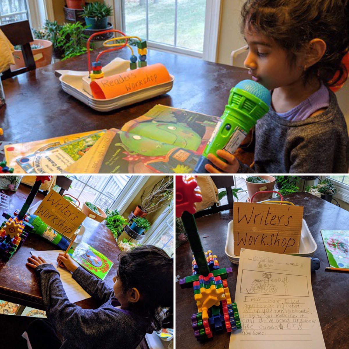 bwillie123's tweet photo. My sweet first grader making her learning a priority! #readwithWBSD #cloudlearning #fabulousfirstgrader https://t.co/v6CIaczfm7
