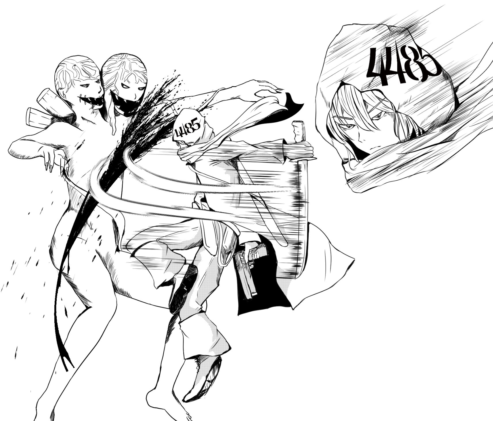 Fool ここしばらく戦闘の構図ばっか描いています あー画力が足りない やはり脚本に集中したい だけど 描いている時にストーリーを思いつくことも多くある だから描かなければだめですね 漫画 イラスト好きな人と繋がりたい オリキャラ